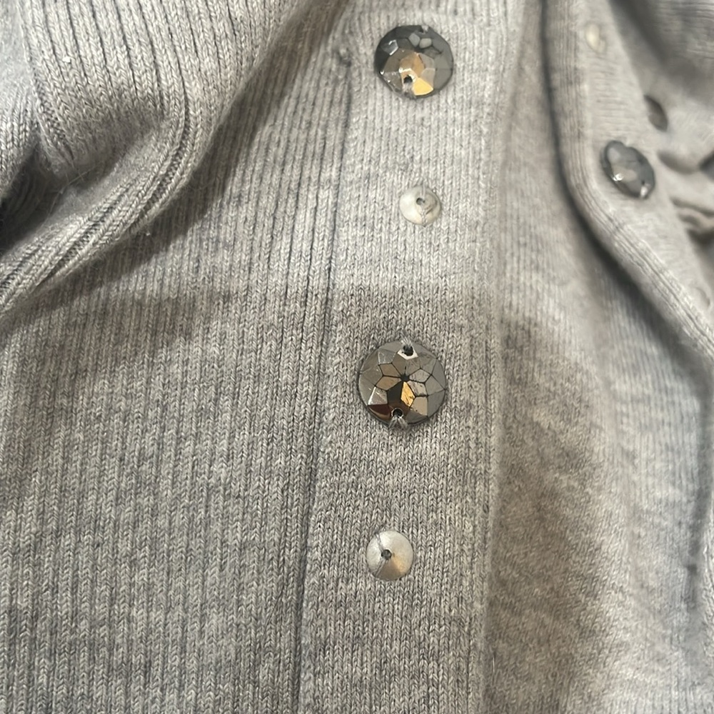 Cache Gray Embellished Cardigan - Picture 11 of 11